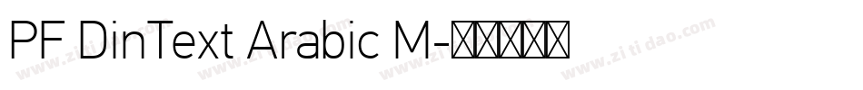 PF DinText Arabic M字体转换